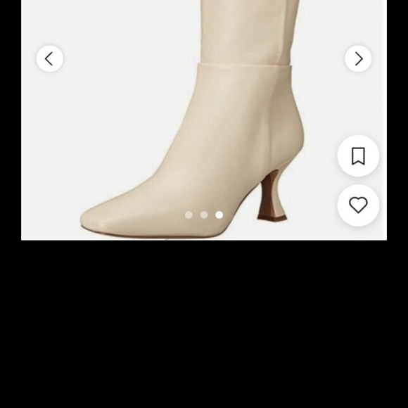 Sam Edelman Cream Heeled Boots - Picture 2 of 7